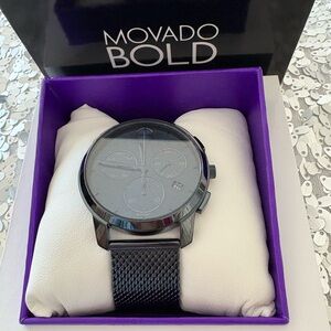 Movado Bold Gray and Black Men's Watch